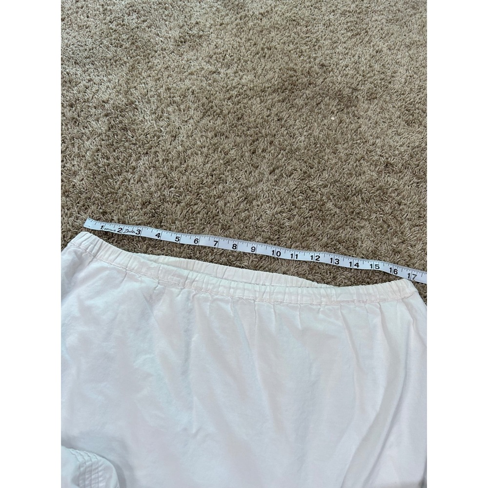 Anthropologie White Tiered Midi Skirt Cotton Boho Festival Cottagecore Prairie S - Picture 8 of 8